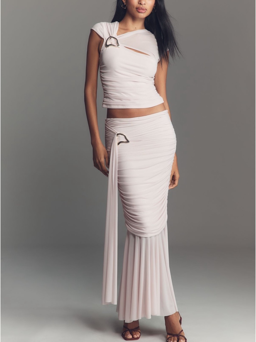 Anthropologie Pale Pink/Lilac Skirt